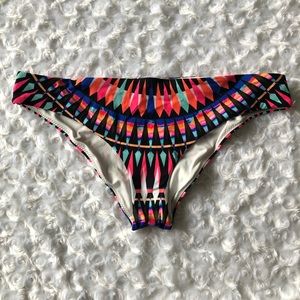 VS Pink tribal geometric print cheeky swim bottom